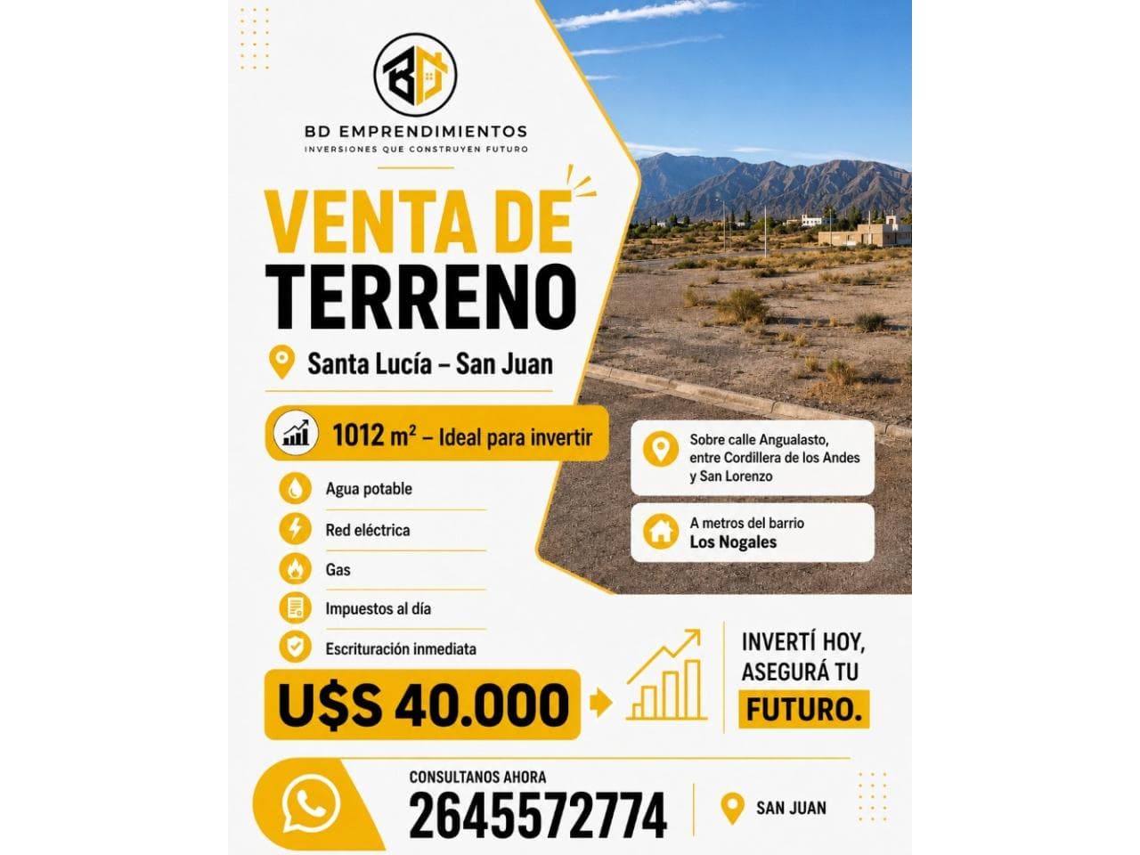 Venta Lote En El Departamento Santa Lucia
