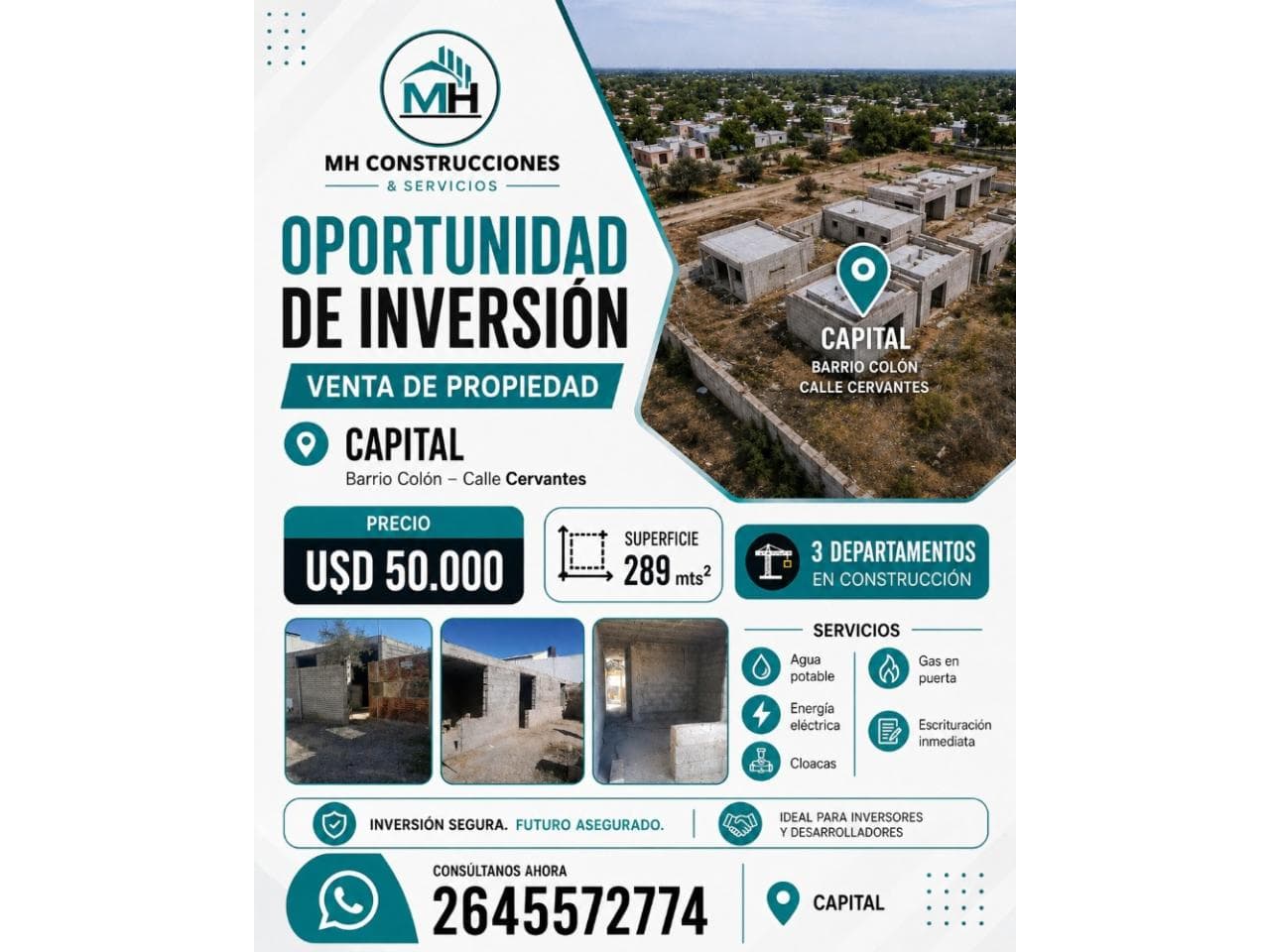 Venta Lote En Capital, Departamentos A Terminar