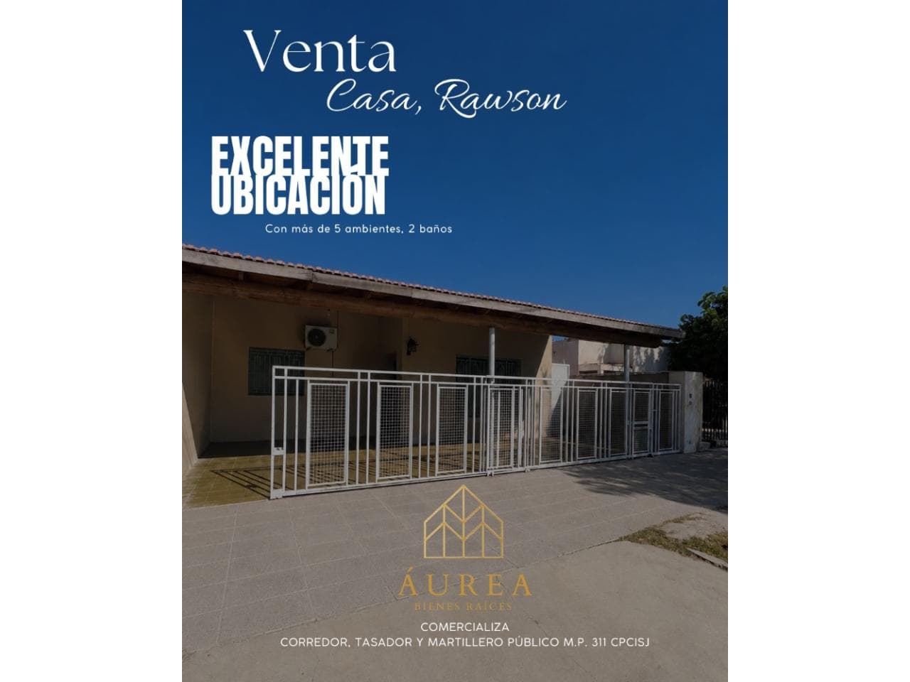Venta - Casa En Rawson Sobre Boulevard Sarmiento