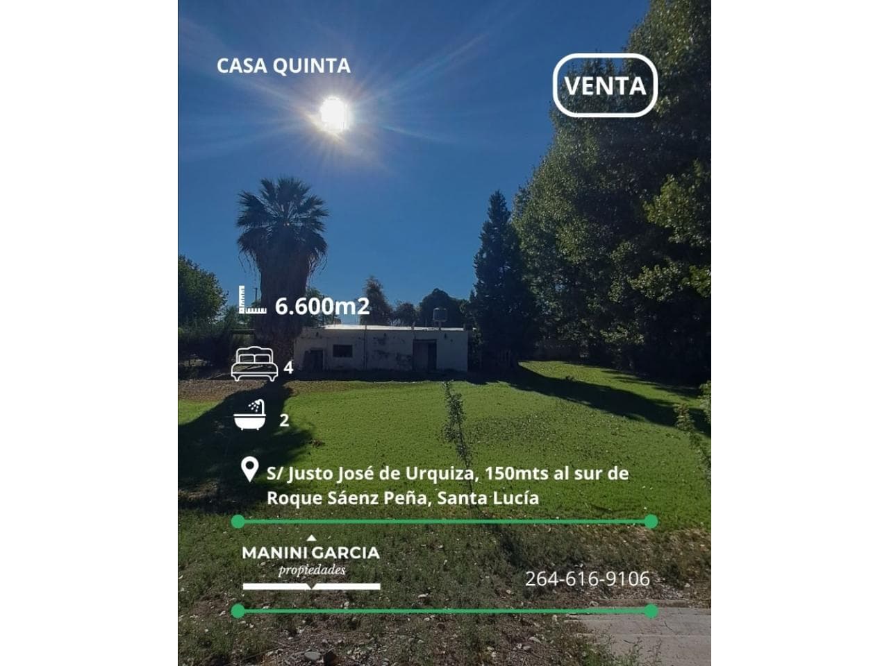 Venta -  Casa Quinta - Santa Lucia - Urquiza Y Roque Saenz Peña