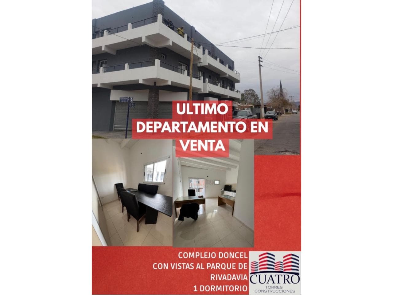 Venta Último Departamento A Estrenar - Frente Al Parque Rivadavia - 1 Dormitorio