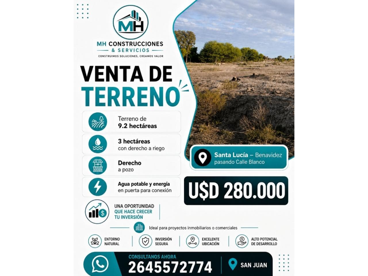 Venta Lote De Gran Extension En Santa Lucia