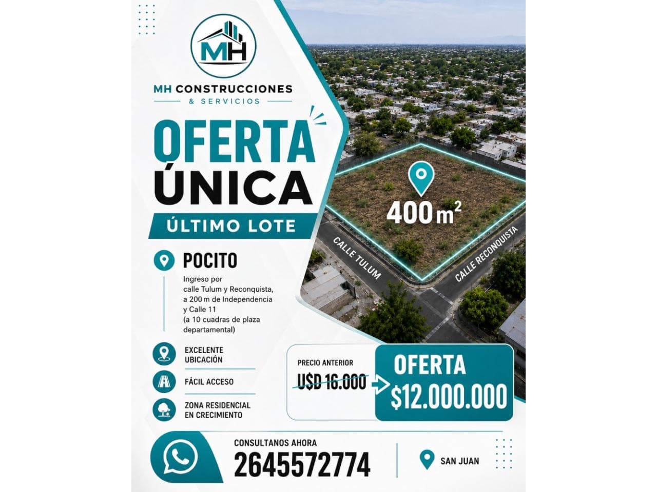 Venta. Lote En Barrio Don Emilio. Pocito