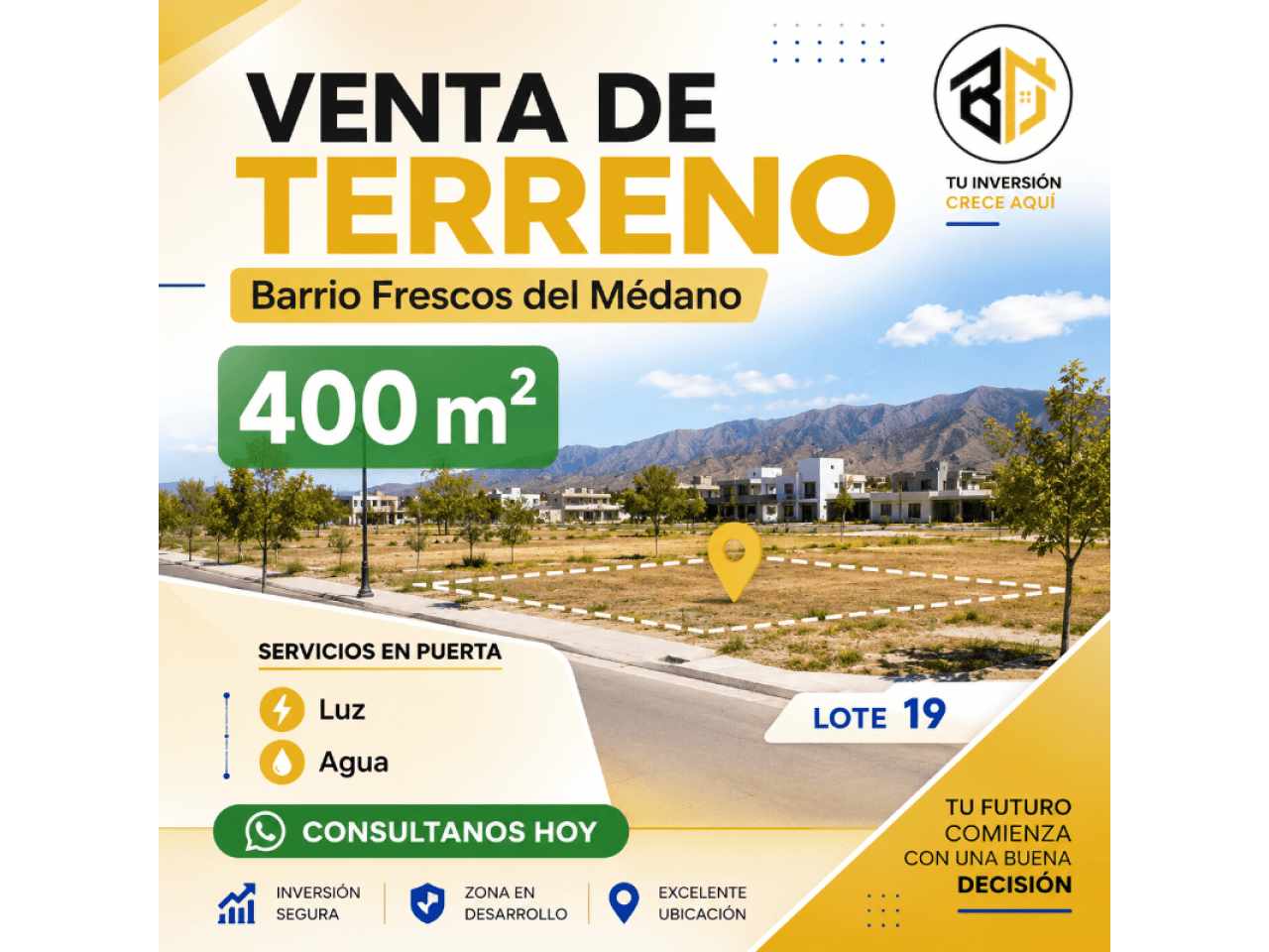Venta Lote En El Medano De Oro