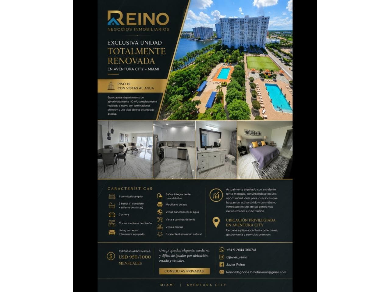 Venta Departamento De Categoria En Miami.