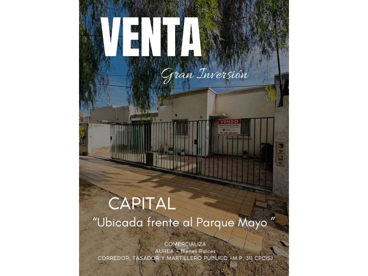 Oportunidad De Inversión Frente Al Parque De Mayo - Casa/lote/terreno - 270m²