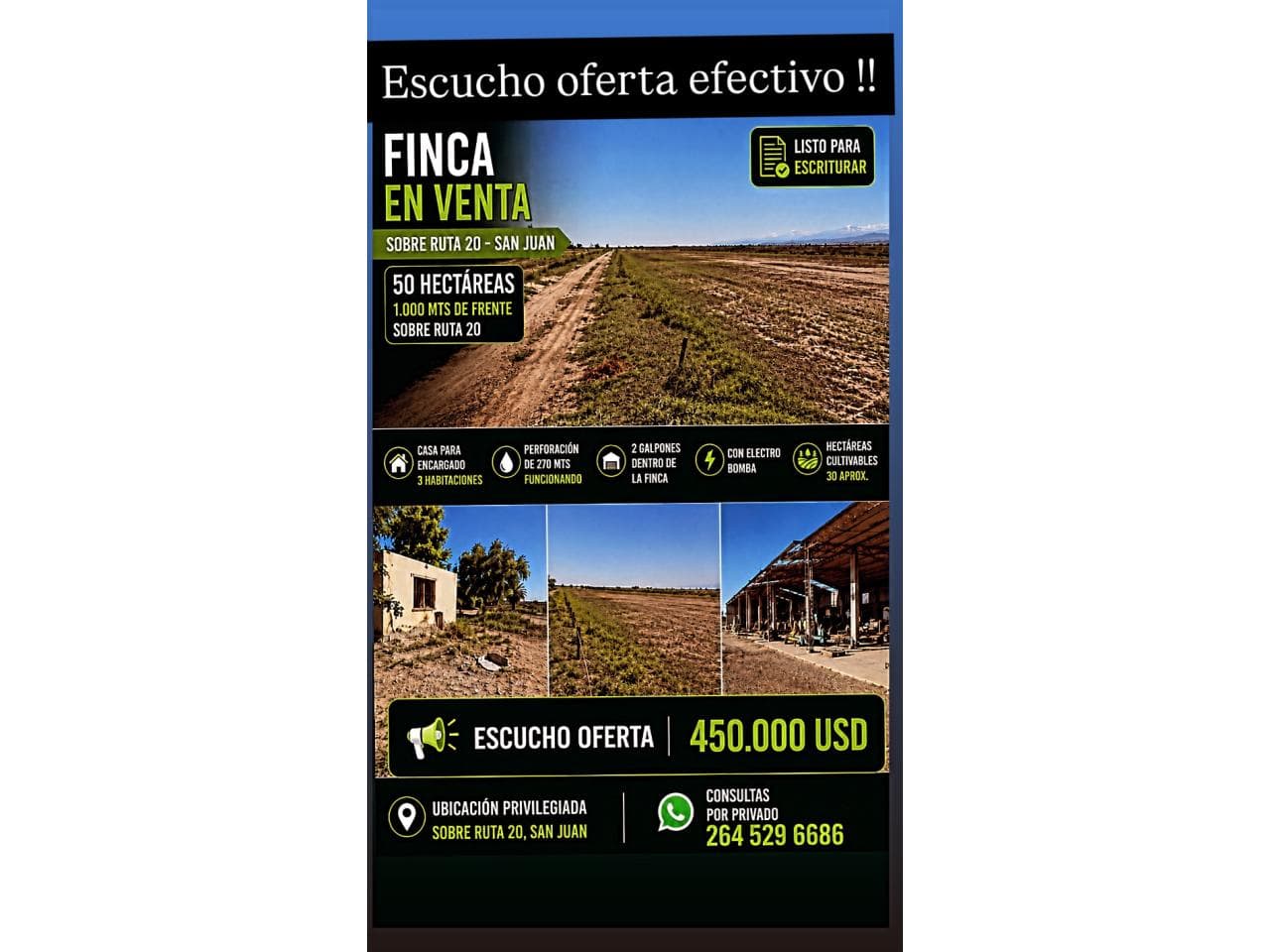 En Venta Sobre Ruta 20 A Altura De Taranto