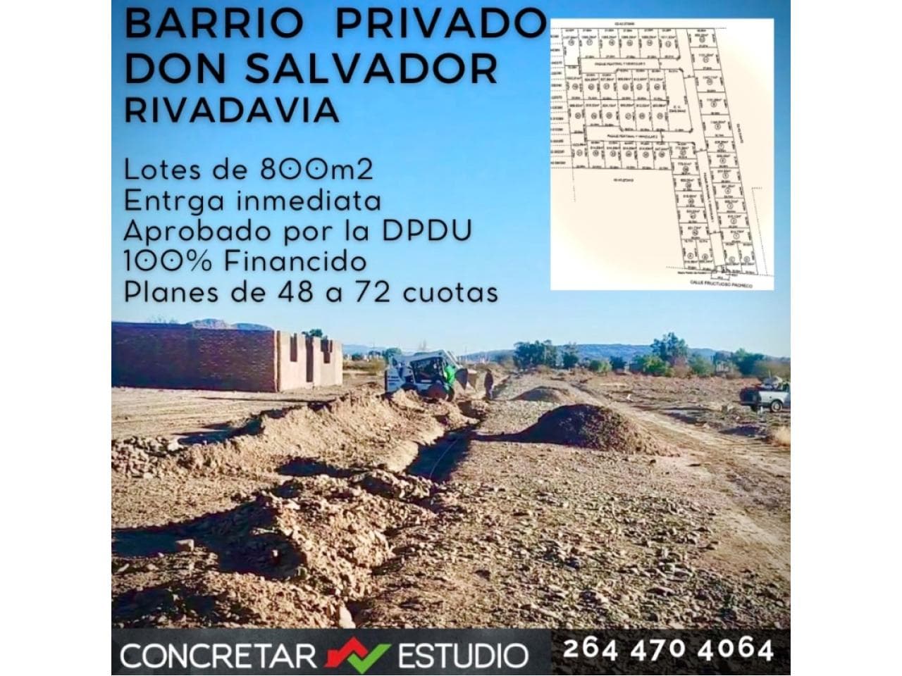 Oportunidad Lotes En Rivadavia 100% Financiados - Posesión Inmediata