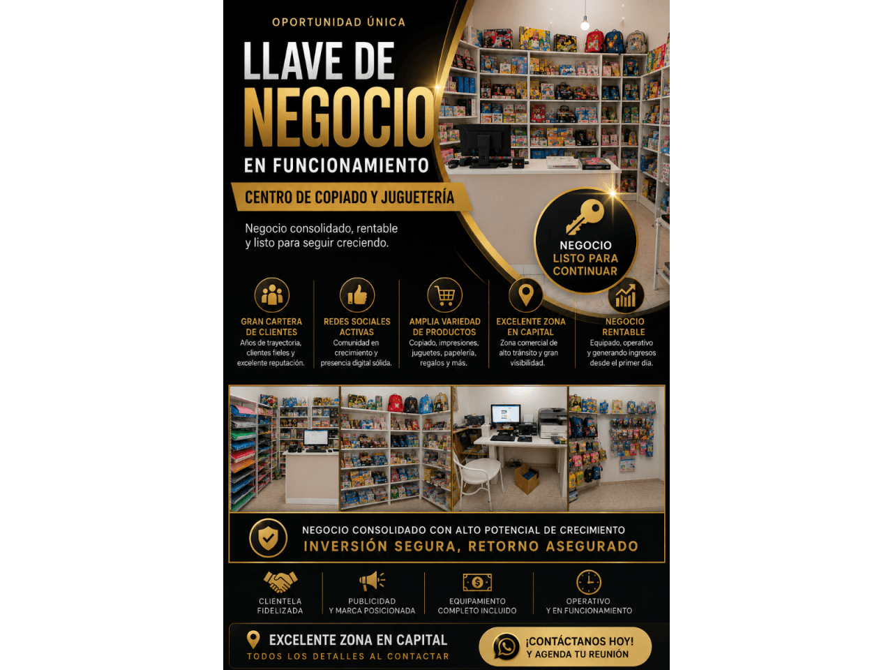 Venta. Oportunidad De Inversión  Llave De Negocio En Funcionamiento. Capital