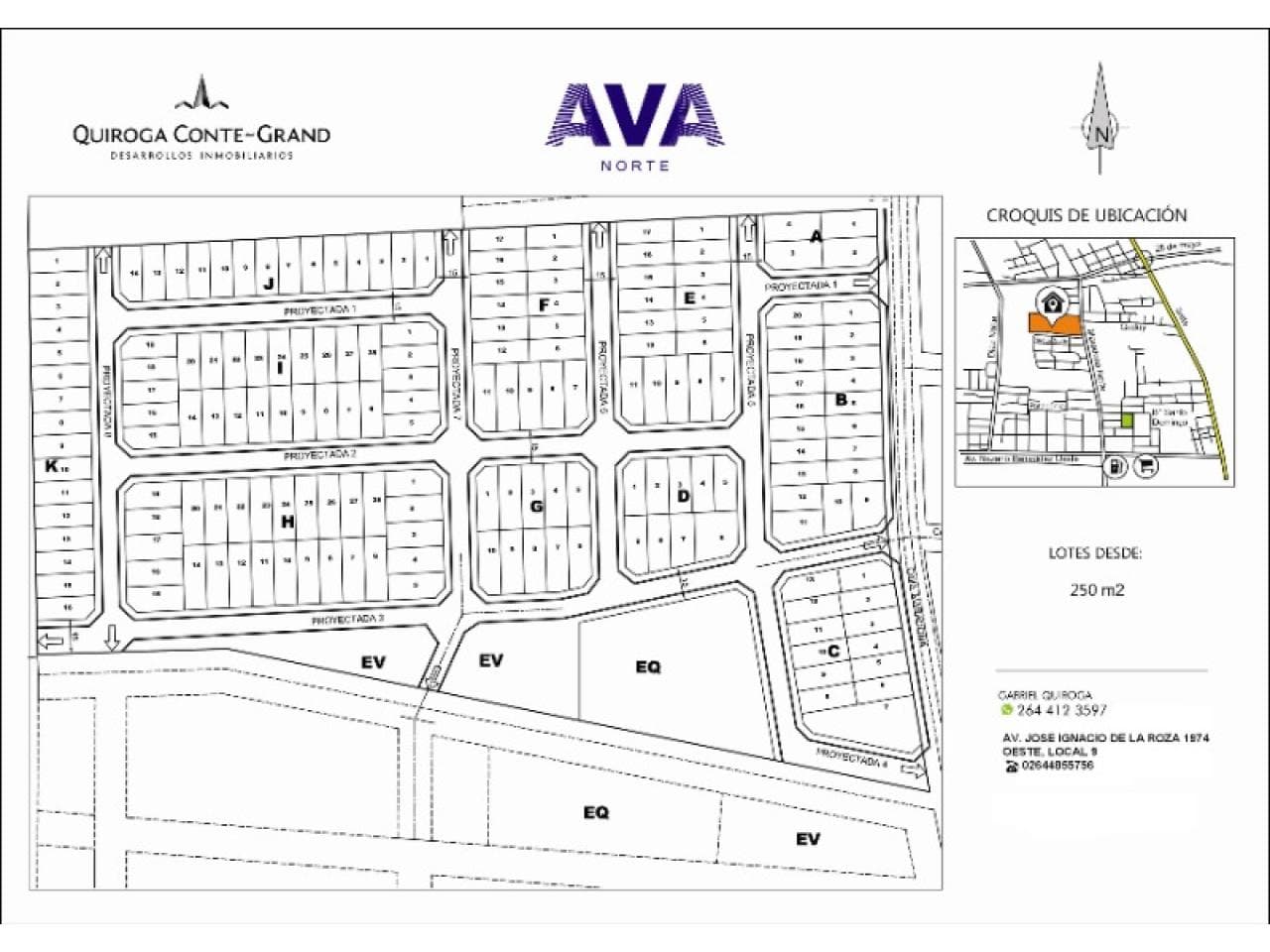 Lotes De 250m2 En Chimbas - Loteo Ava Norte