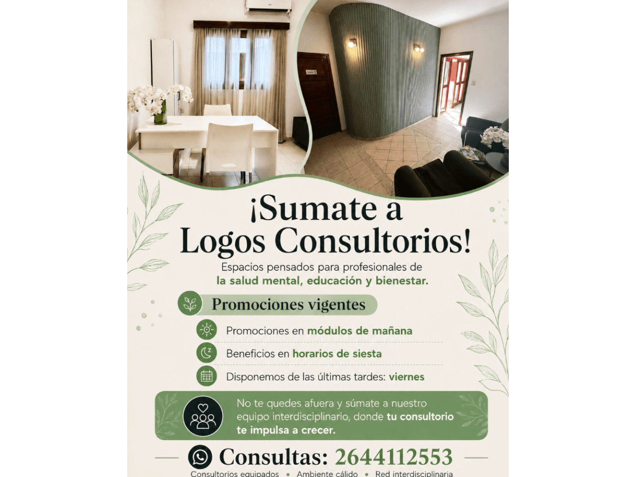 Consultorios Totalmente Equipados Listo Para Vos