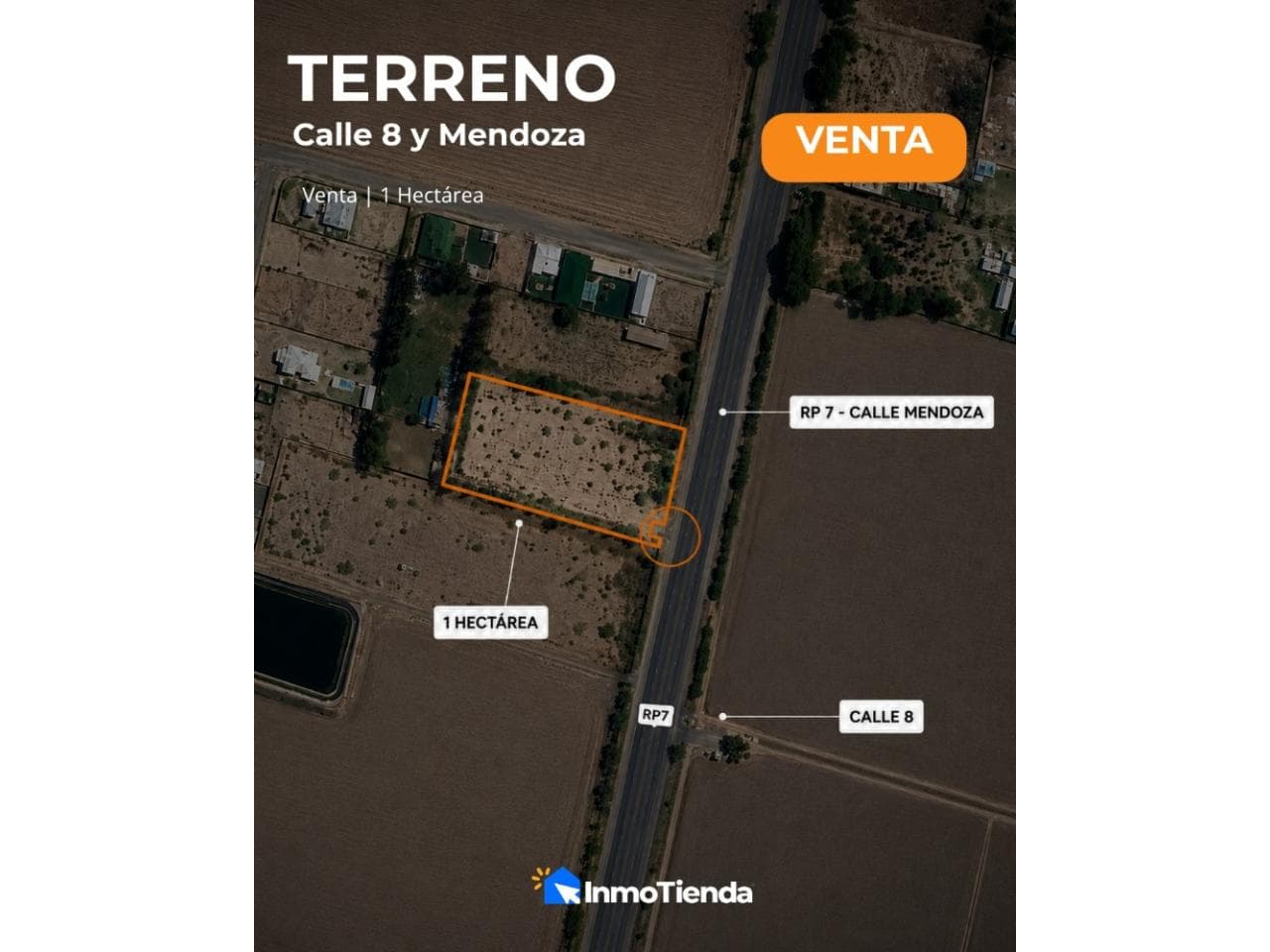 Terreno En Venta | 1 Hectarea | Calle Mendoza Y Calle 8