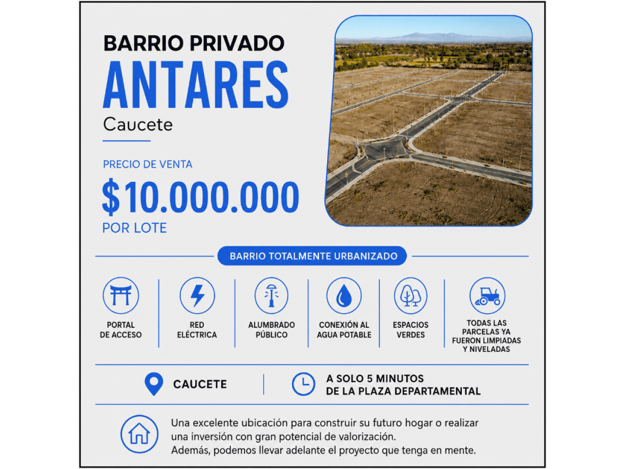 Venta Lote Barrio Privado Antares - Caucete