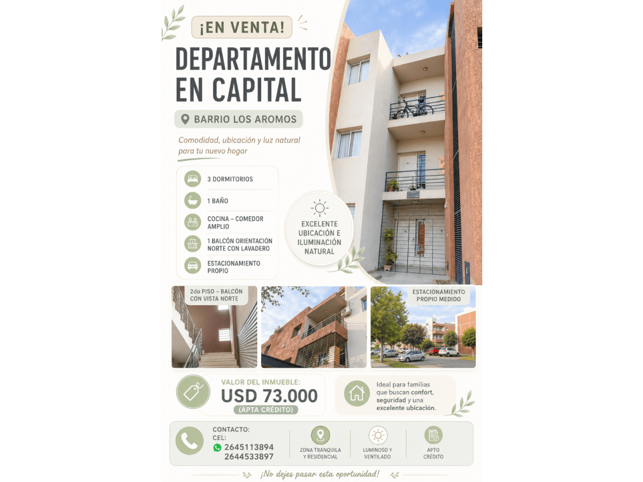 Venta De Departamento En Capital