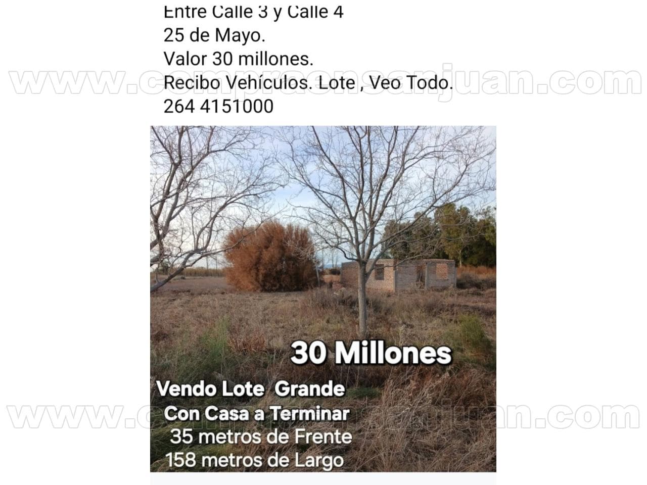 Lote Con Casa A Terminar En 25 De Mayo