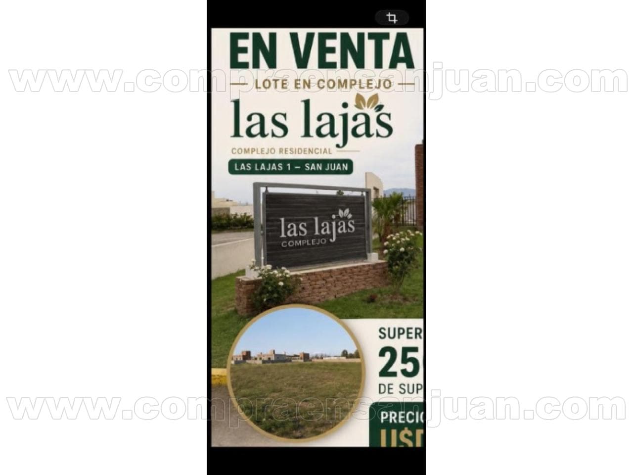 Venta Terreno. Chimbas