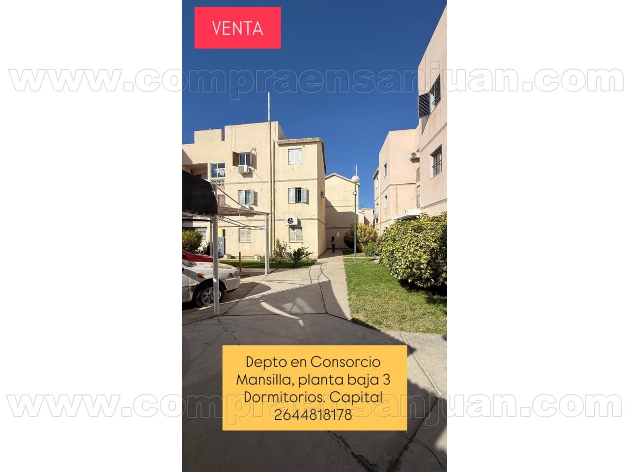 Venta Dpto Consorcio Mansilla. Capital