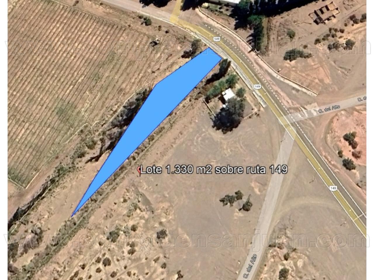 Venta Lote En Barreal, 1.330 M2 Situado En La Ruta 149. Calingasta