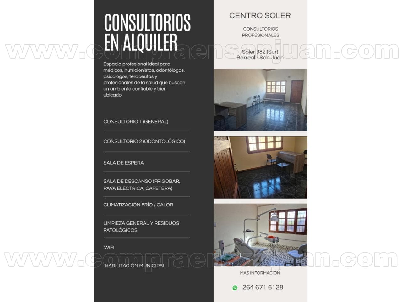 Alquiler Consultorios En Barreal