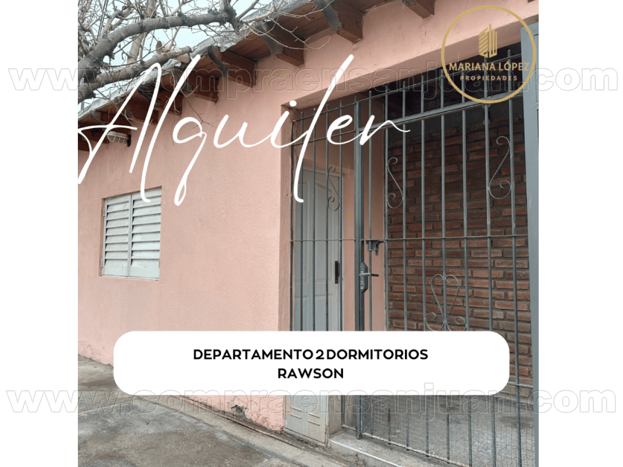 Alquiler. Depto Tipo Casa 2 Dormitorios Rawson