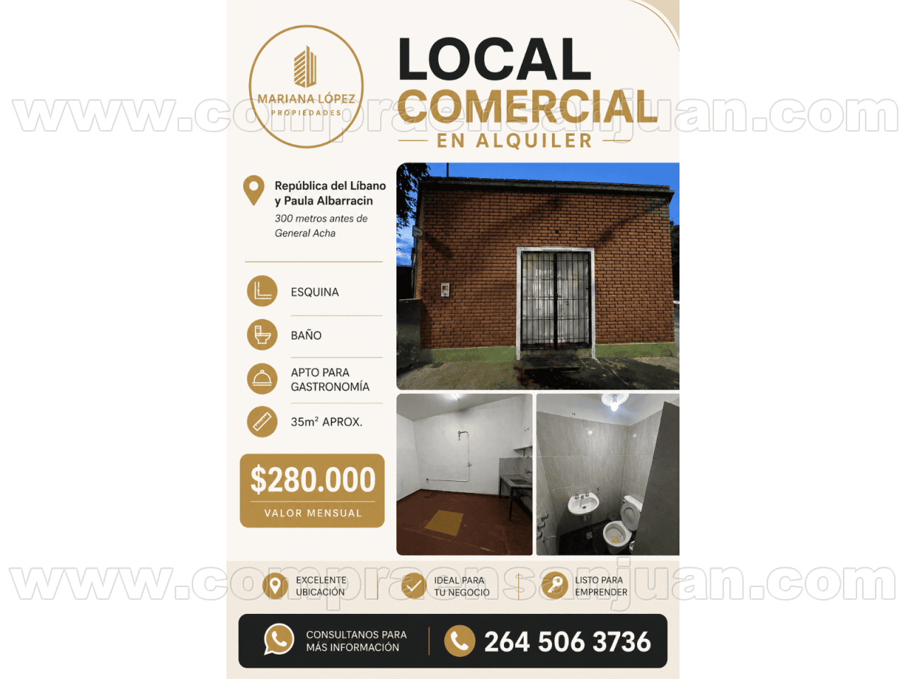 Alquiler Local En Rawson