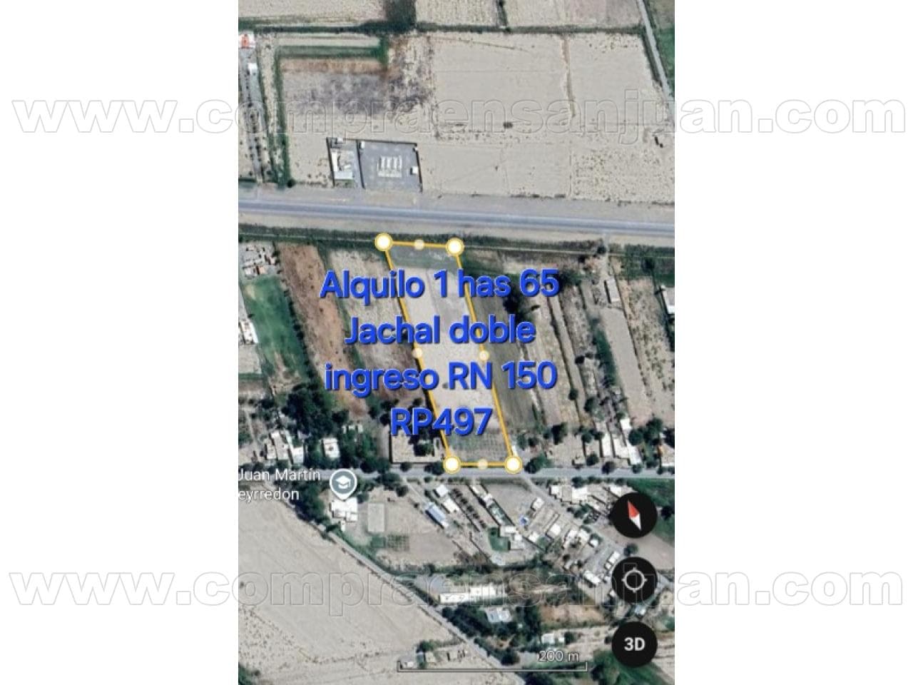 Se Alquilo 1has65m2 Sobre Rn 150 Y Rp497 Ideal Emprendimiento Minero 🚛🚚