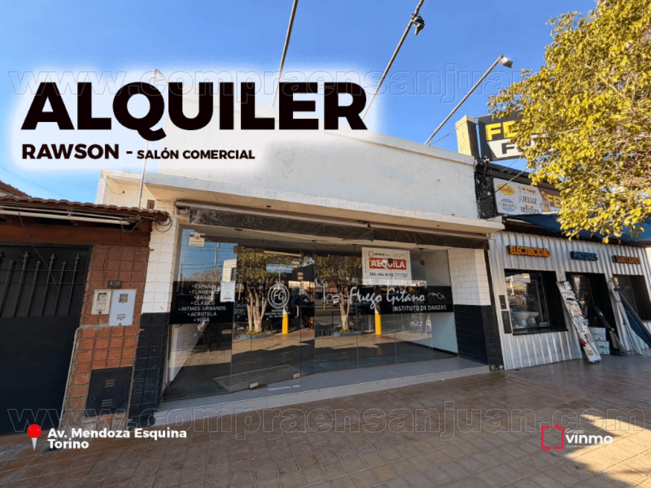 Alquiler Salon Comercial Rawson.. Inmejorable Ubicación