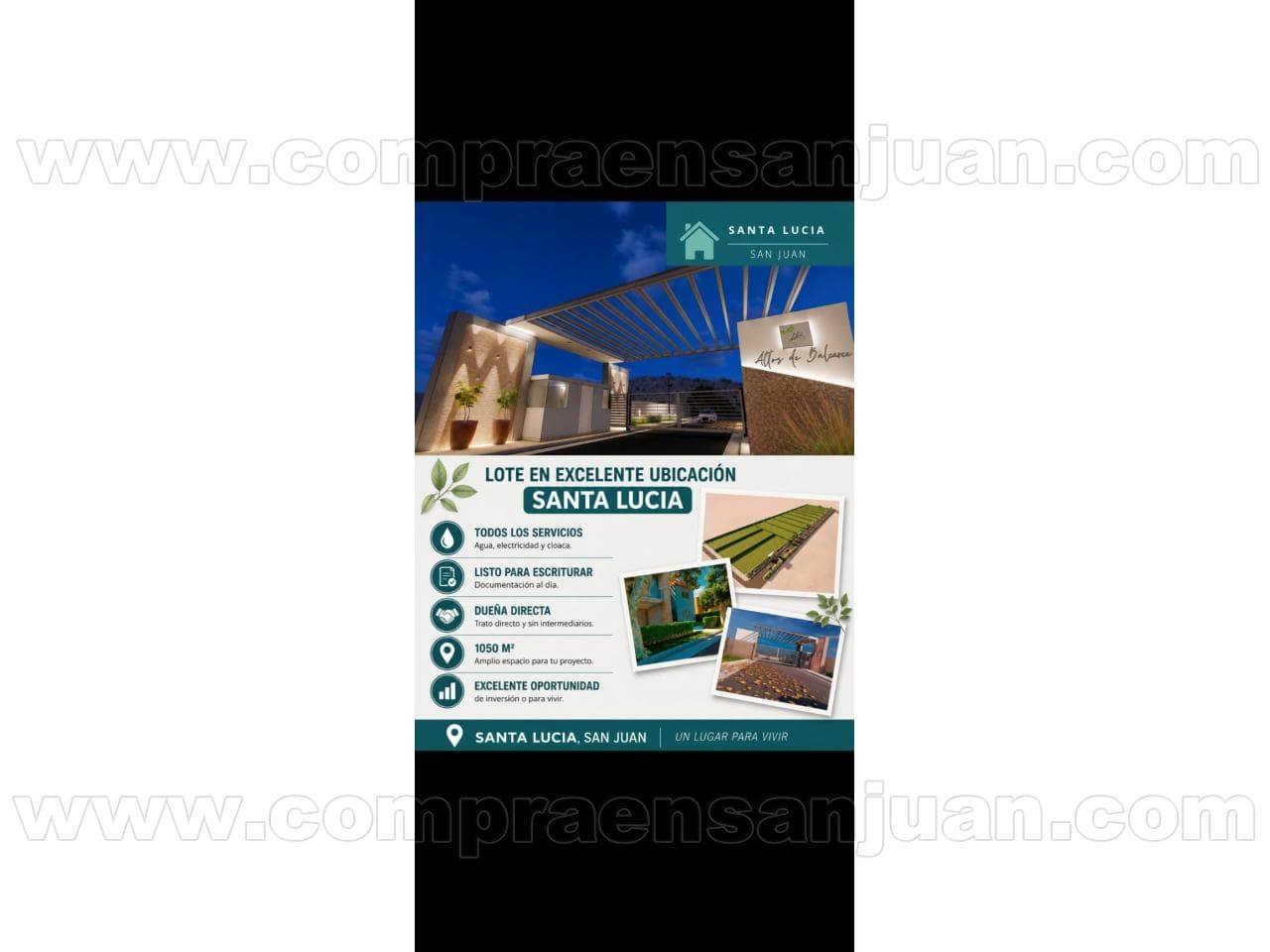 Titular. Venta. Lote Publico En Barrio Altos De Balcarce. Santa Lucia