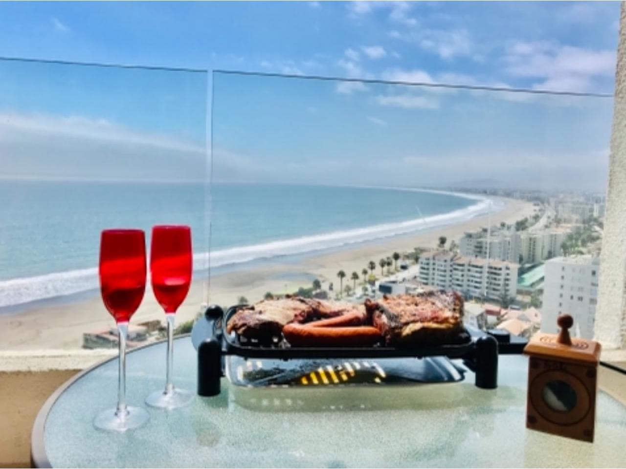La Choza Vip Roja - En La Serena Frente Al Mar, Edificio Club Océano Con Wifi Y Tv Cable A Pasos Del Casino Enjoy