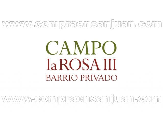 Campo La Rosa Iii - Barrio Privado. Santa Lucia